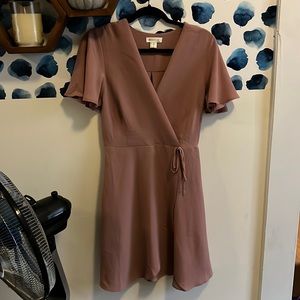 Faux wrap mini dress - SZ L